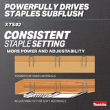 Makita XTS02Z 18V LXT Lithium-Ion Brushless Cordless 1/4” Narrow Crown Stapler, 18 Gauge, Tool Only - 7