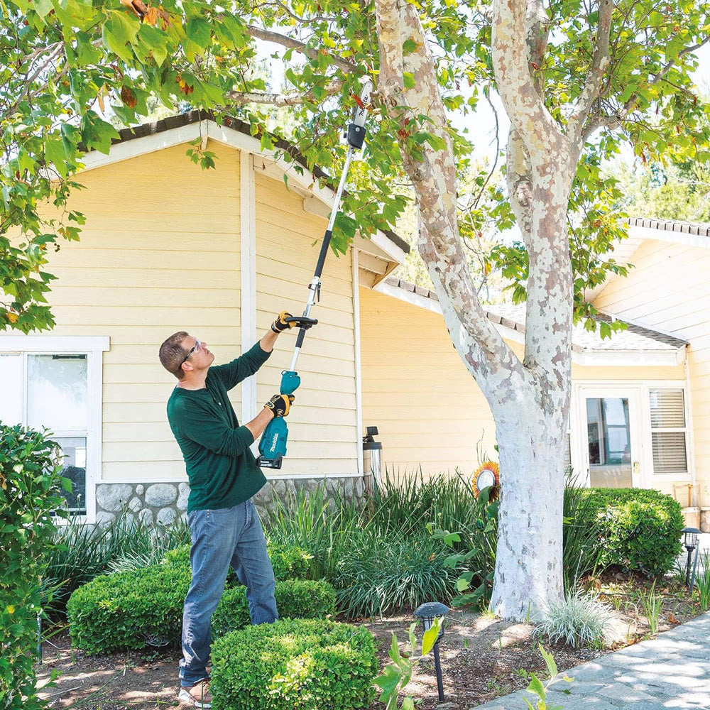 Makita XUX02SM1X5 18V LXT Brushless Couple Shaft Power Head Kit w/ String Trimmer, Pole Saw & Articulating Hedge Trimmer Attachments (4.0Ah) - 16