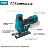 Makita XVJ05Z 18V LXT Lithium-Ion Brushless Cordless Barrel Grip Jig Saw, Tool Only - 2
