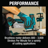 Makita XVJ05Z 18V LXT Lithium-Ion Brushless Cordless Barrel Grip Jig Saw, Tool Only - 17