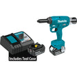 Makita XVR01T 18V LXT Lithium-Ion Brushless Cordless Rivet Tool Kit, 5.0Ah