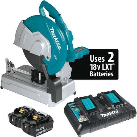 Makita XWL01PT 18V X2 LXT (36V) Brushless 14" Cut-Off Saw Kit (5.0Ah)