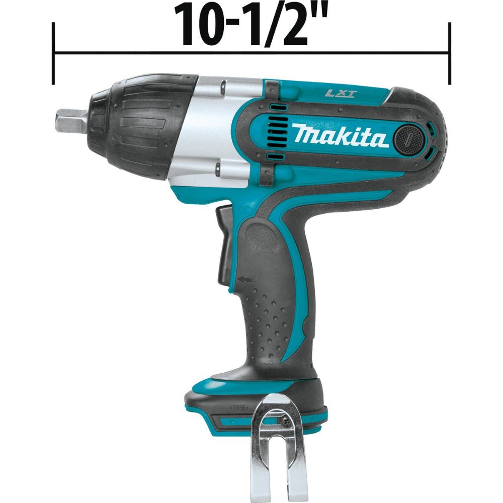 Makita XWT04S1 18V LXT Lithium-Ion Cordless 1/2" Sq. Drive Impact Wrench Kit, rev., rocker switch, L.E.D. Light, bag, with one battery (3.0Ah) - 4