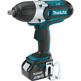 Makita XWT04TX 18V LXT Li-Ion Cordless 1/2" Square Drive Impact Wrench Kit, 5.0 Ah - 2