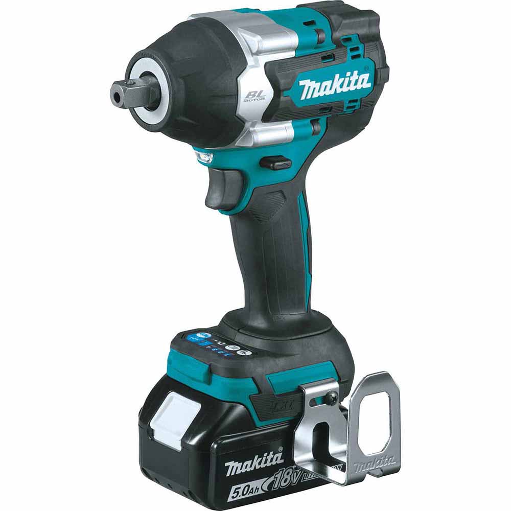 Makita XWT18T 18V LXT Brushless 4-Speed Mid-Torque 1/2" Sq. Drive Impact Wrench Kit w/ Detent Anvil - 3