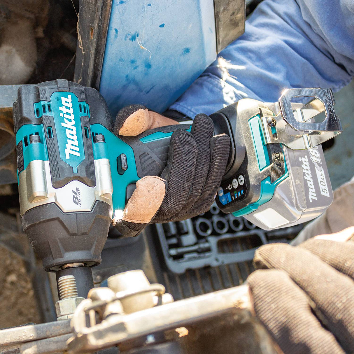 Makita XWT18XVZ 18V LXT Impact Wrench w/ Detent Anvil, Tool Only - 6