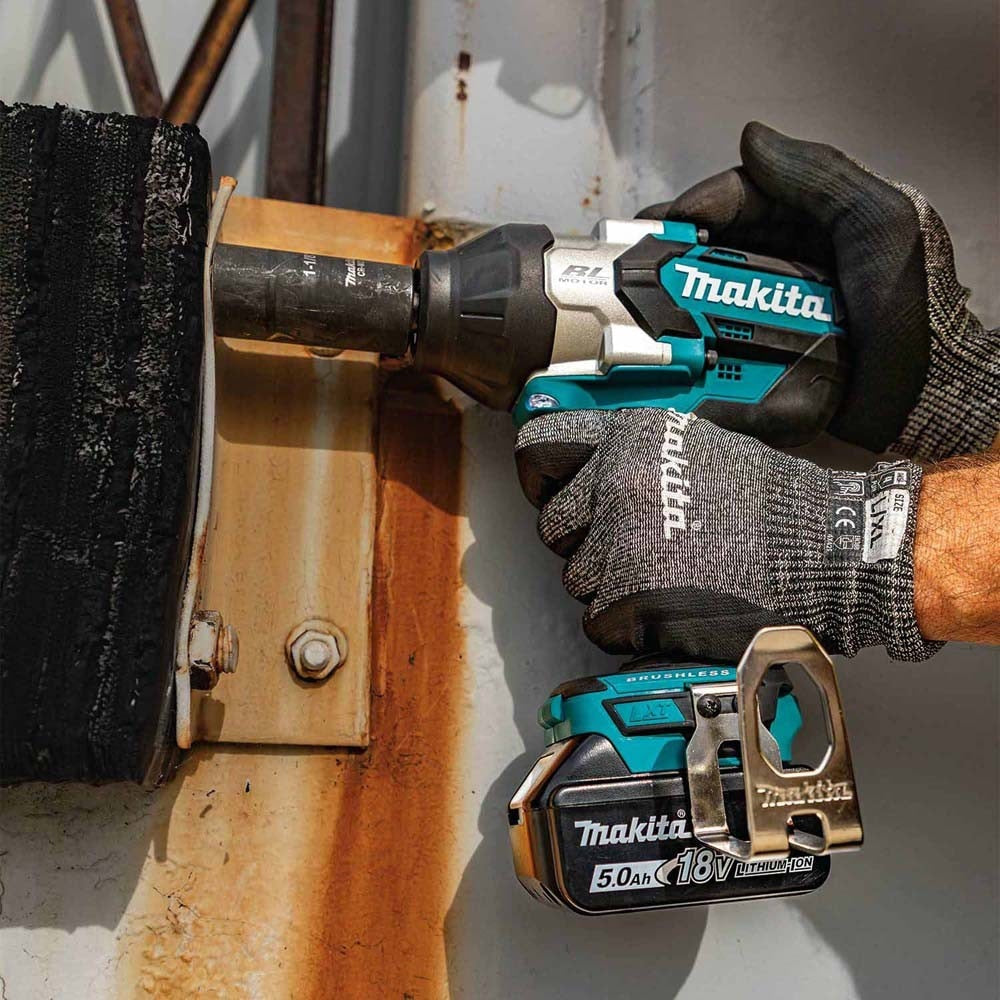 Makita XWT19T 18V LXT Lithium-Ion Brushless Cordless 3-Speed 1/2" Sq. Drive Impact Wrench Kit w/ Detent Anvil (5.0Ah) - 14