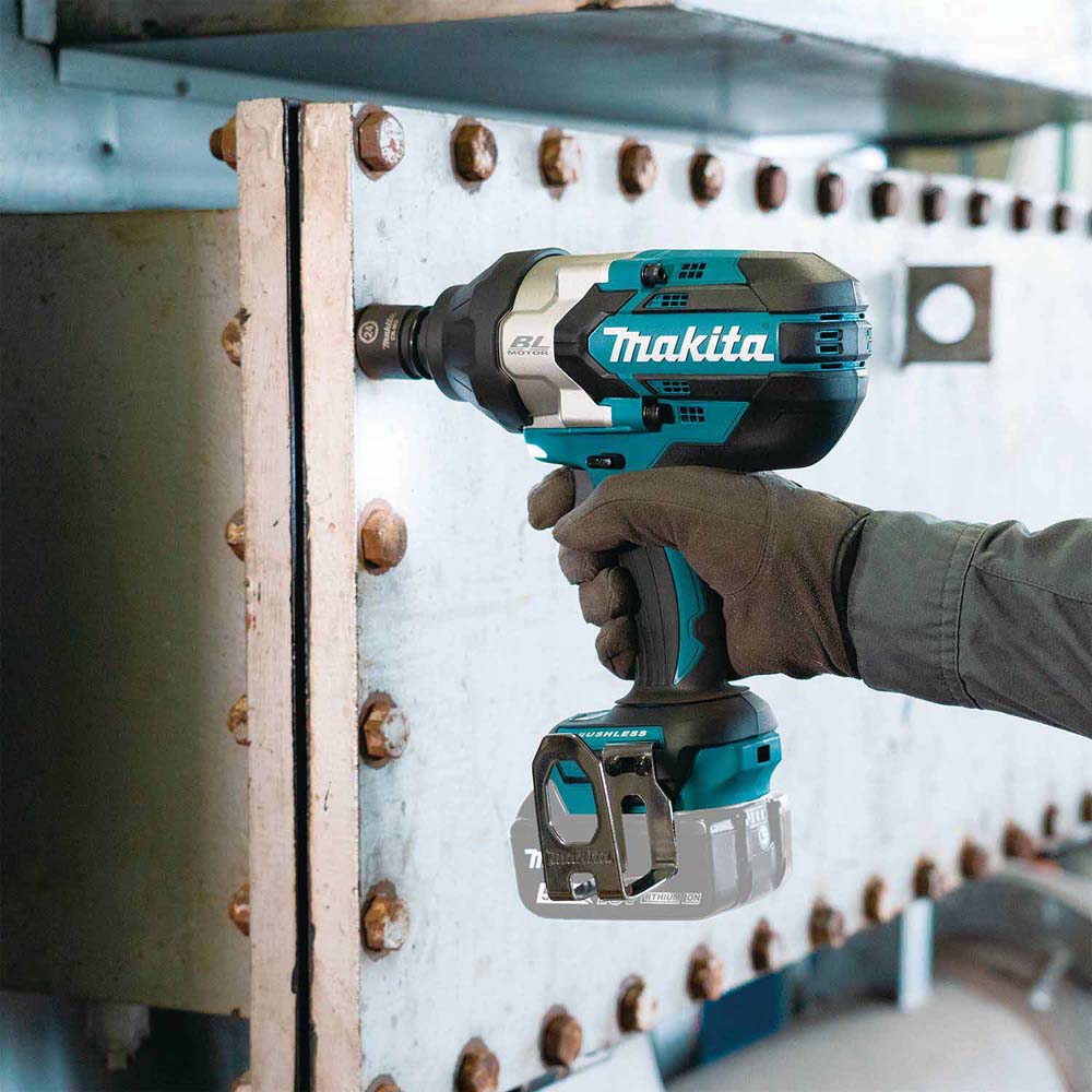 Makita XWT19XVZ 18V LXT Lithium-Ion Brushless Cordless 3-Speed 1/2" Sq. Drive Utility Impact Wrench w/ Detent Anvil, Tool Only - 14