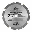 Malco FCCB7 Circular Saw Blade for Fiber Cement Siding, 7-1/4 in., 4 Teeth, 5/8 in. Arbor (Each)
