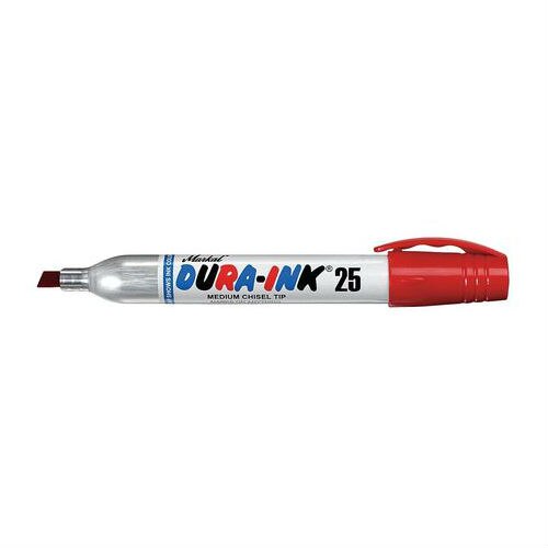 Markall 96222 Red Dura-Ink® #25 Medium Chisel Tip Marker