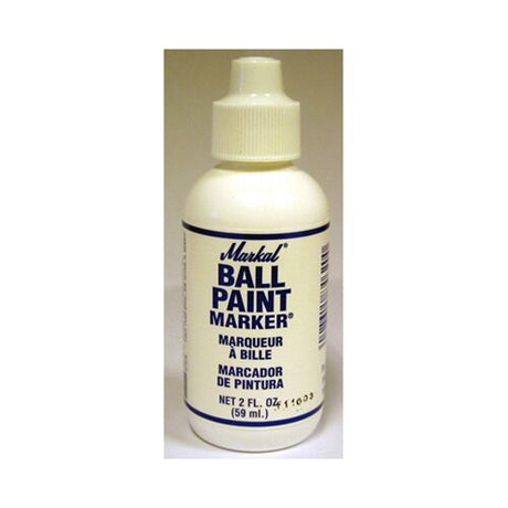 Markall 84620 White Ball Paint Marker® - Metal Tip, Plastic Bottle