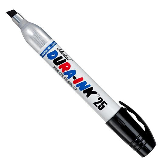 Markall 96223 Black Dura-Ink® #25 Medium Chisel Tip Marker