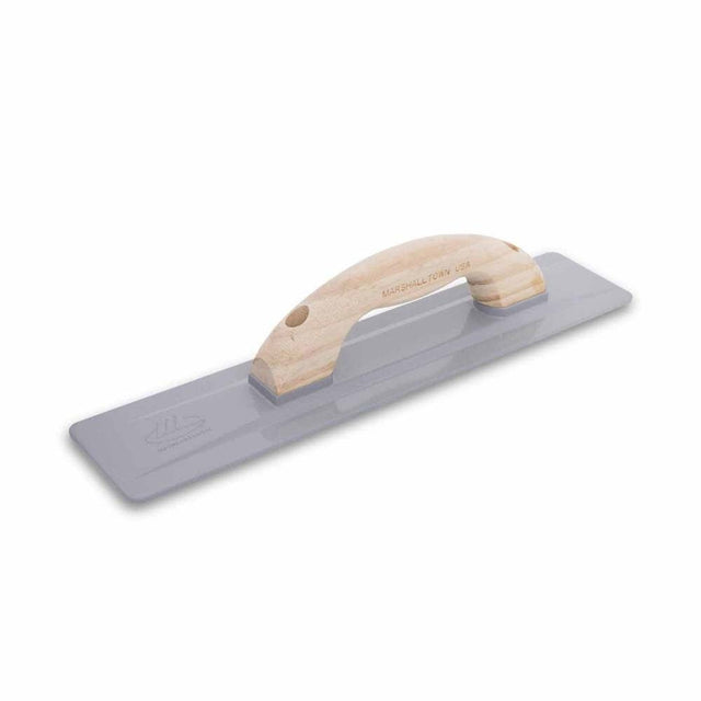 Marshalltown 06150LRW 16 x 3.5 in. Beveled Cast Magnesium Hand Float with Large Round Wood Handle