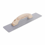 Marshalltown 06150LRW 16 x 3.5 in. Beveled Cast Magnesium Hand Float with Large Round Wood Handle - 2