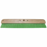 MarshallTown 6560 24" Green Nylon Wood Backed Concrete Broom for Light Texture Finish