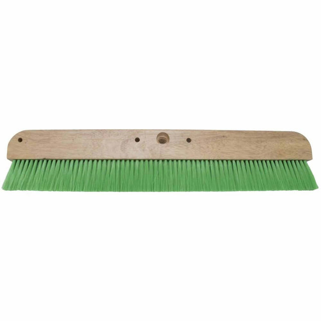 MarshallTown 6560 24" Green Nylon Wood Backed Concrete Broom for Light Texture Finish