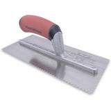 MarshallTown 661SD 1/8" V-Notch Cut-Back Notched Trowel with DuraSoft Handle - 2
