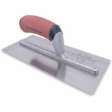 MarshallTown 661SD 1/8" V-Notch Cut-Back Notched Trowel with DuraSoft Handle - 2