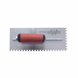 MarshallTown 702SD 1/4 in. x 1/4 in. x 1/4 in. Square Notch Trowel with DuraSoft Handle - 2