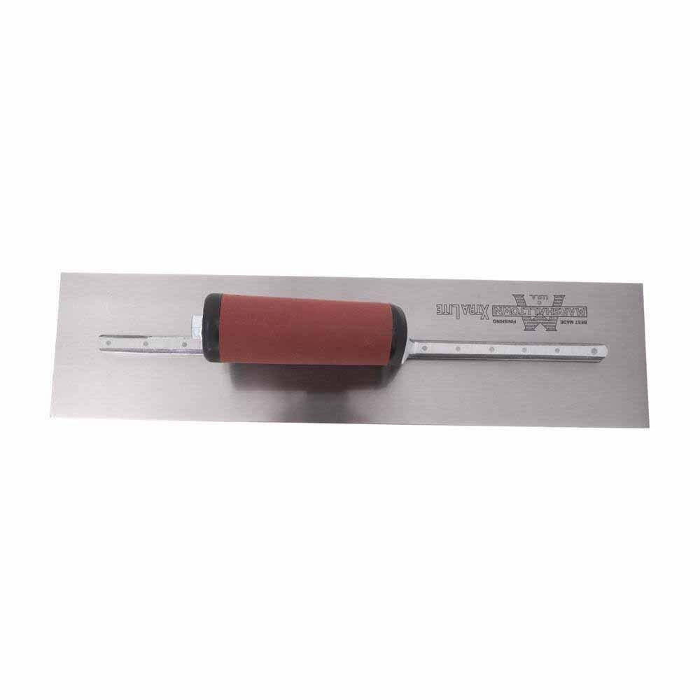 MarshallTown MX81D 18 in. x 4 in. Finishing Trowel with Straight DuraSoft Handle - 2