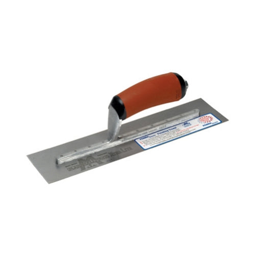 MarshallTown PB56D 12" x 3" Permashape 'Broken-In' Trowel with Curved Dura Soft Handle