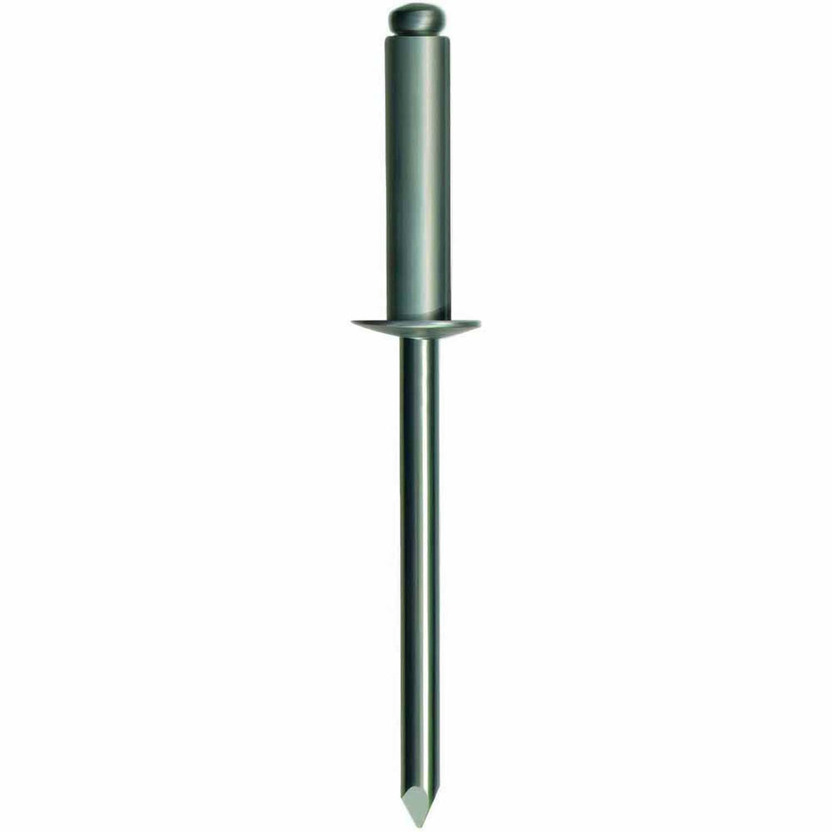 Marson 48600 Open End Blind Rivet, Copper Body with Button Head, 1/8 in. Diameter, #30 Drill, 0.063-0.125 in. Grip (500 Pack)