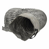 Master Industrial MHD-BX1215 12 in. x 15 ft High Temperature Gray Flexible Ducting with Cinch Straps (1 Each)