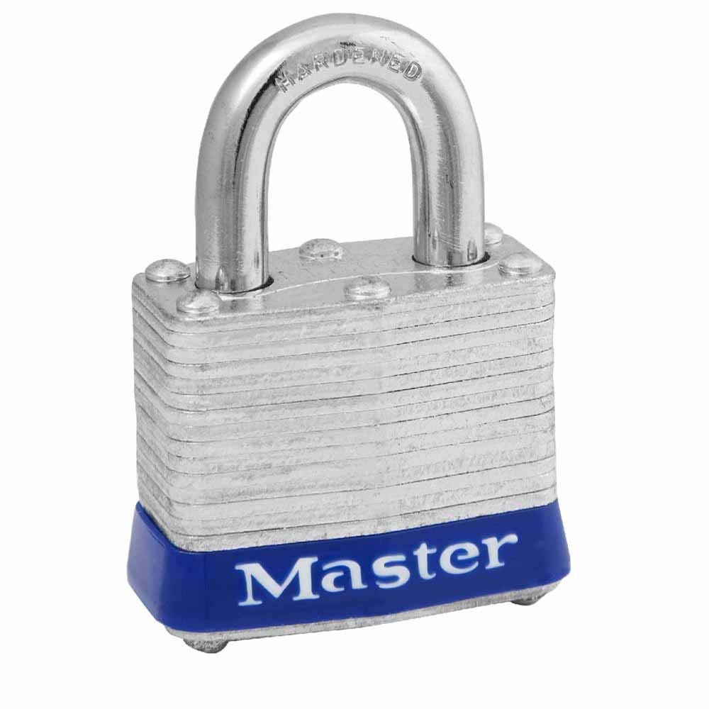 Master Lock 3UP Universal Pin Laminated Steel Padlock, 1-9/16 in. Body, 3/4 in. Shackle (No Key Included) (1 Pack)