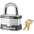 Master Lock 5KAA1635 Laminated Steel Padlock Keyed Alike W1 Cylinder 2 in Body Width 1 in Shackle Height (1 Pack)