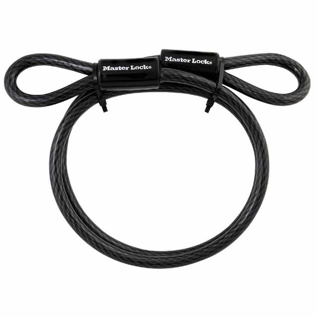 Master Lock 85DPF Looped-End Braided Steel Cable 4 ft x 3/8 in for Securing Large Items