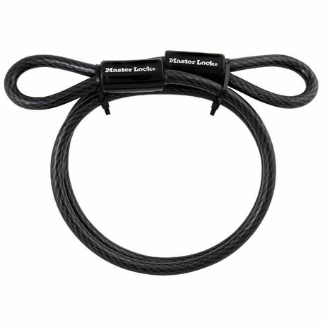 Master Lock 85DPF Looped-End Braided Steel Cable 4 ft x 3/8 in for Securing Large Items