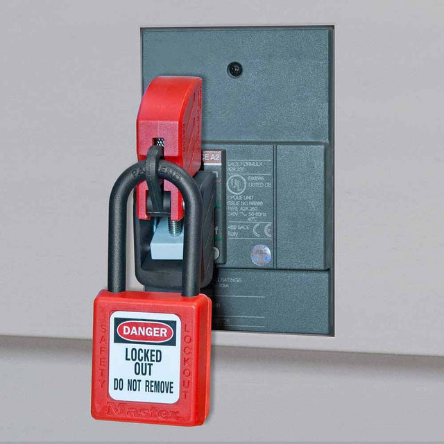Master Lock S3822 Grip Tight Plus Circuit Breaker Lockout Device for Molded Case Circuit Breakers 480/600 V