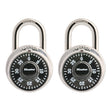 MasterLock 1500T 1-7/8" Wide Combination Dial Padlock (2 Pack)