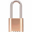 MasterLock 176LHP175 Long Shackle Combination Padlock, Supervisory Key Override
