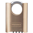 MasterLock 177D 2" Shrouded Set Your Own Combination Padlock with Brass Body and Steel Shackle