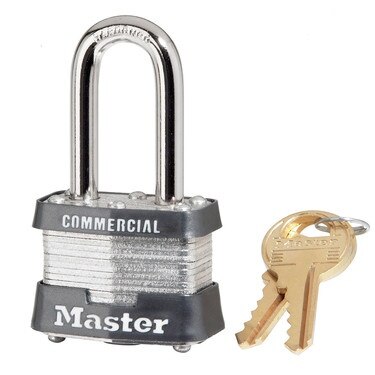 MasterLock 3KALF3753 #3 Long Hasp Lock Keyed Alike / Key#3753
