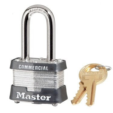 MasterLock 3KALF3753 #3 Long Hasp Lock Keyed Alike / Key#3753