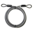 MasterLock 72DPF 15' Galvanized Steel Cable with Loop Ends