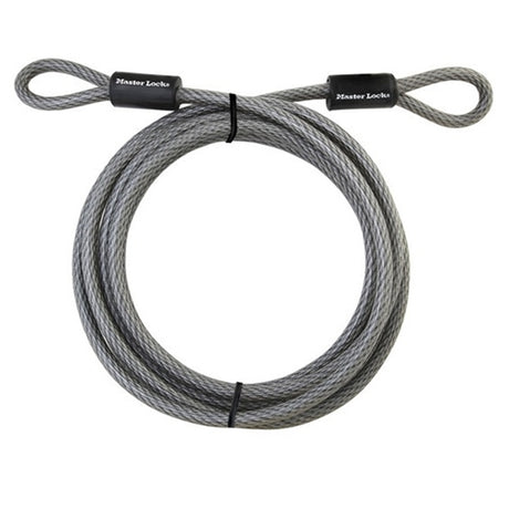 MasterLock 72DPF 15' Galvanized Steel Cable with Loop Ends