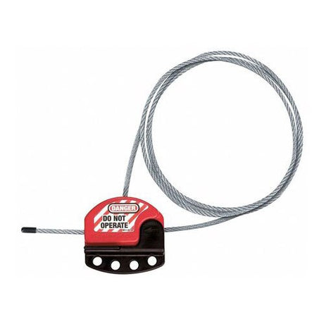 MasterLock S806CBL15 Adjustable Cable Lockout 15ft, 4 Lock Max