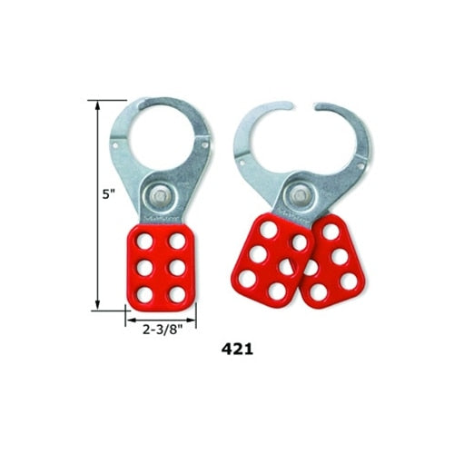 MasterLock 421 1-1/2" Steel Lockout Hasp - 2