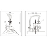 Mathey Dearman EZPCM 4.5" to 24" Manual Oxy Fuel Pipe Cutting and Beveling Machine - 3