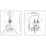 Mathey Dearman EZPCM 4.5" to 24" Manual Oxy Fuel Pipe Cutting and Beveling Machine - 3