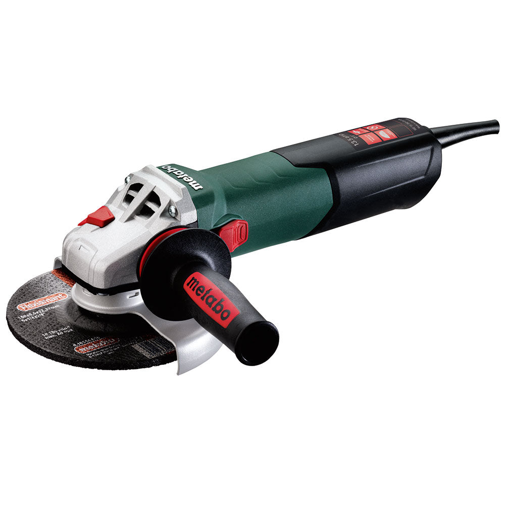 Metabo 600464420 WE 15-150 Quick 13.5Amp 6" Angle Grinder with Lock-On Slide Switch