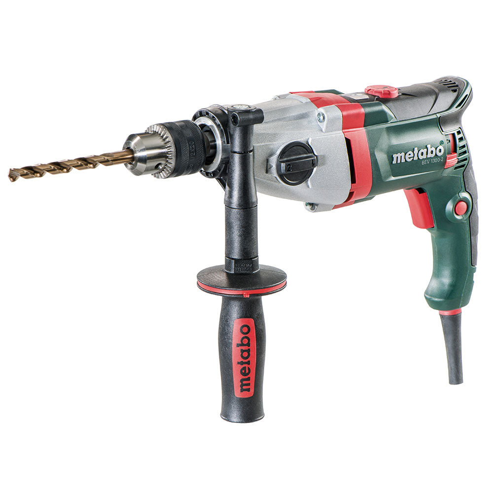 Metabo 600574420 BEV 1300 1100W 9.6Amp Corded Impulse 2-Speed Hammer Drill