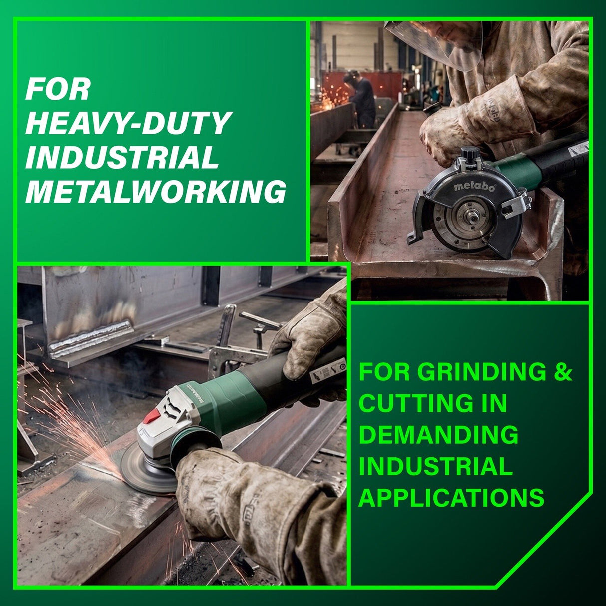 Metabo 646646420 6" 2000 W Brushless Angle Grinder for Heavy Duty Metalworking - 3