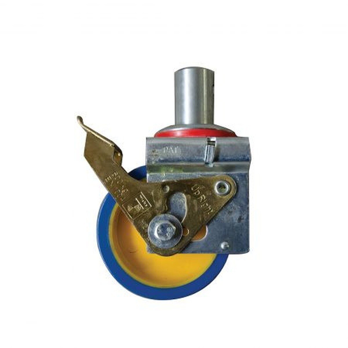 Metal Tech AL-C0002 8" Swivel Caster Wheel with Polyurethane Non Marking Tread and Double Brake