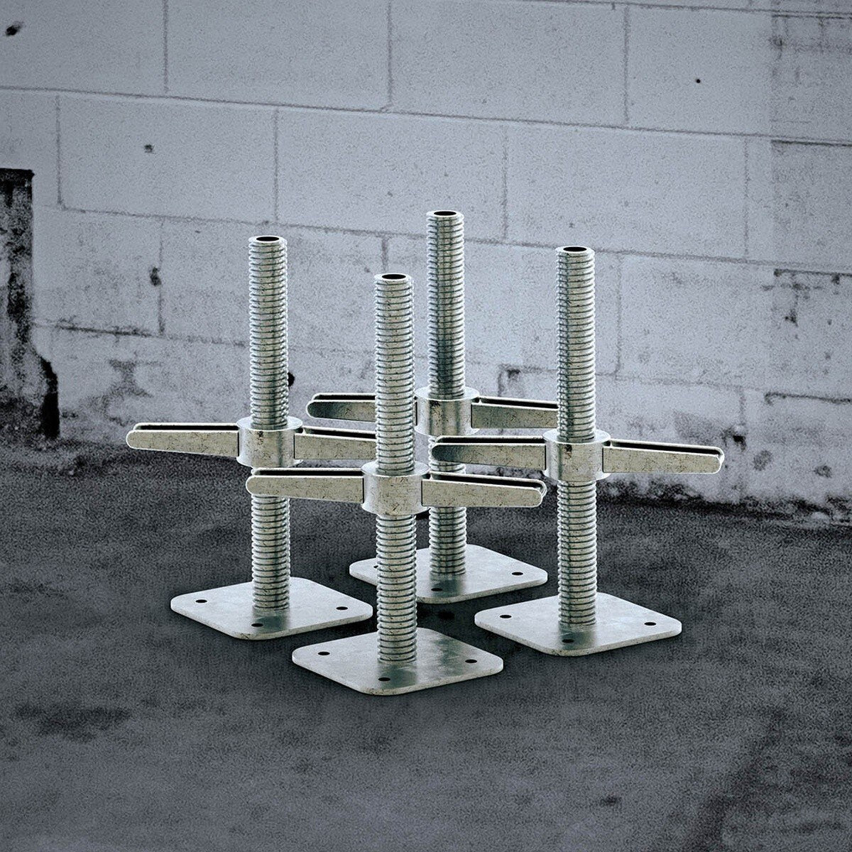 Metal Tech AL-F4007 Double-Wide Base Frame Lower Pin System Kit with AL-J0001 Leveling Jacks - 2