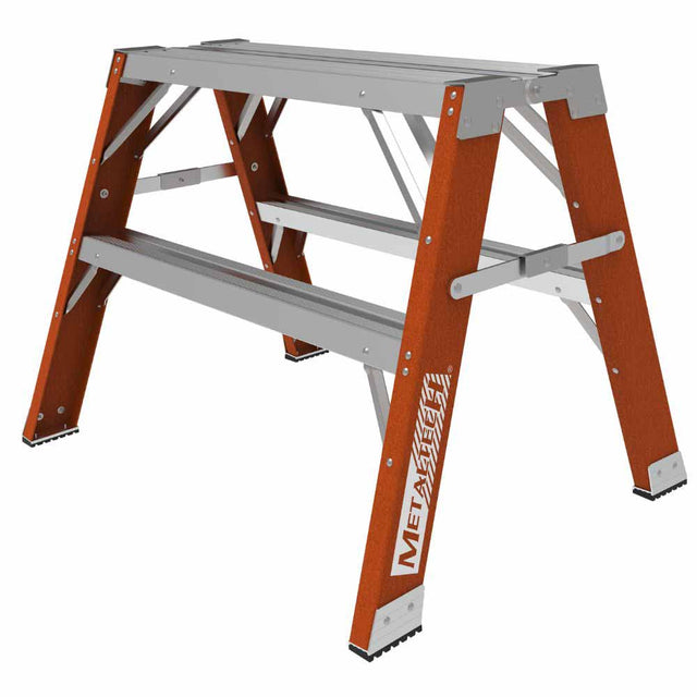 Metal Tech E-WSFB24T1A 2' Buildman Fiberglass Step Up Work Bench/Sawhorse Stand