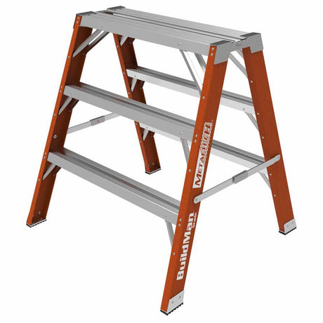 Metal Tech E-WSFB36T1A 3' Buildman Fiberglass Step Up Work Bench/Sawhorse Stand